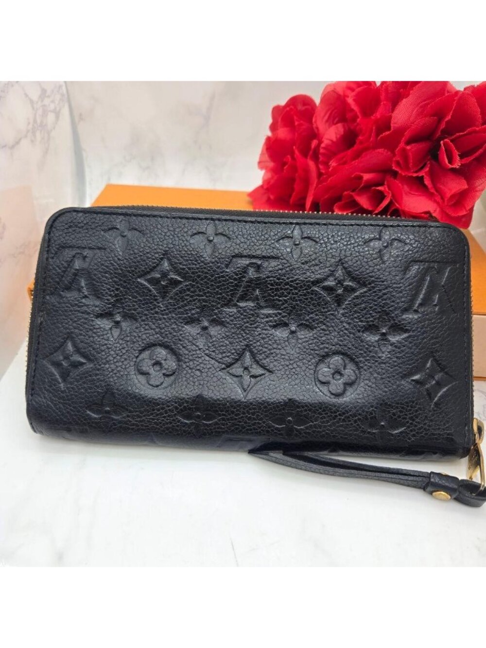 Louis Vuitton Monogram Empreinte Zippy Wallet Navy - Picture 2 of 15